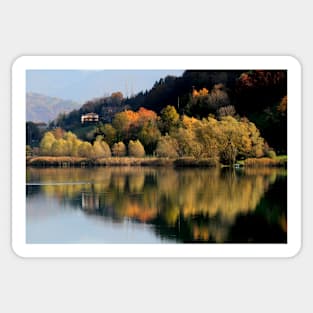 Autumn on the Lake Endine Sticker